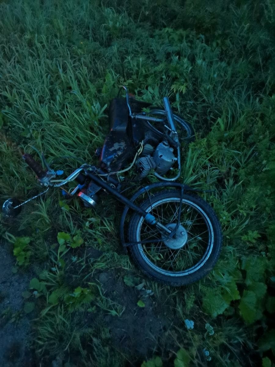 В Устьянском районе в ДТП пострадал «бесправный» водитель мопеда